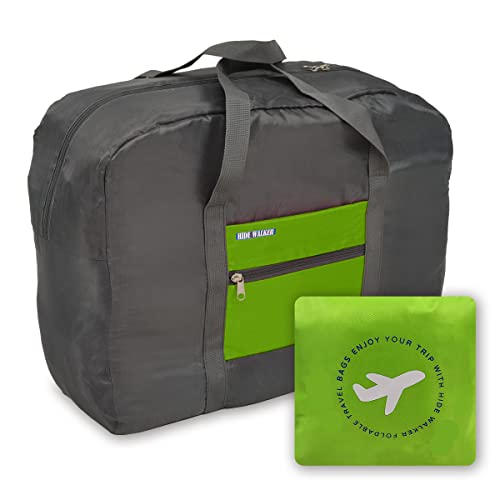 Handgepäck 40x20x35 Faltbare Reisetasche Handgepäck Duffel Taschen Übernachtung Taschen Sporttasche für Reisen Sport Gym Urlaub Weekender Handgepaeck (Grün) Cover