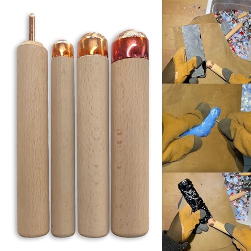 ARCVOX DIY Obsidian Knapping Tools 4 in 1 Set, Copper