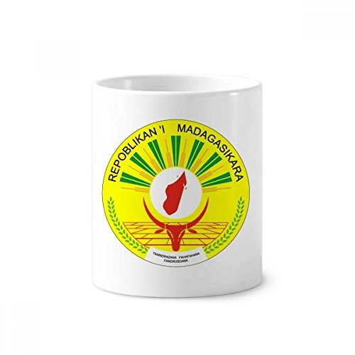 Tasse blanche Madagascar 350ml porte-stylo céramique déco bureau