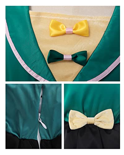 Nuoqi Girls Mad Hatter Costume Mad Hatter Tea Party Costume Halloween Dress With Hat Xl thumb #6