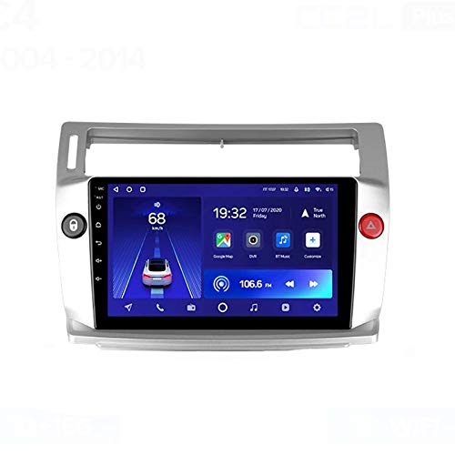 2 Din Auto Stereo Mit HD Touchscreen Autoradio Multimedia Spieler, Für Citroen C4 2004-2014 Eingebauter Subwoofer Unterstützt GPS Blutooth