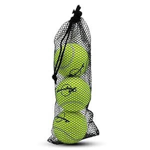 Magicorange Tennis Balls, 3 Pack Training Tennis Balls Practice Balls, Pet Dog Playing Balls, Come with Mesh Bag for Easy Transport, Good for Beginner Training Ball