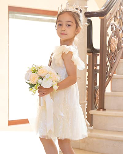Topophilia Flower Girls Dress Lace Tulle Dresses For Girls Toddler Girls Wedding Party Dress 2T-8 #TOP3