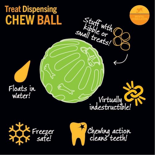 Starmark SMFBML Treat Dispensing Chew Ball Tough Dog Toy thumb #6