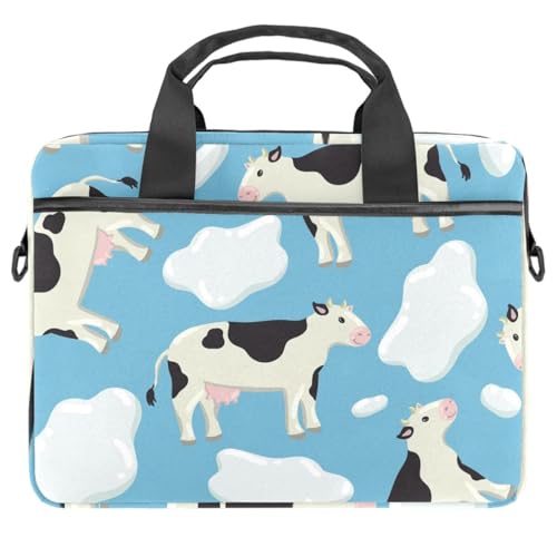 Maletín para portátil de 14.5 pulgadas y funda bandolera de vaca de 13 pulgadas