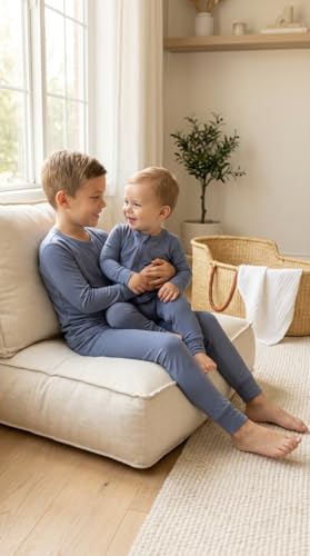 Image of ITSY BITSY BOUTIQUE Viscose Bamboo Baby Pajamas - Boys and Girls Footie Sleeper Convertible 2-Way Zipper Sleeper