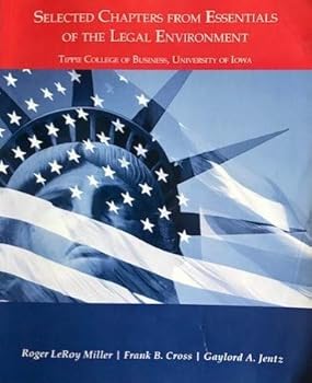Paperback Selected Chapters from Essentials of the Legal Environment Book