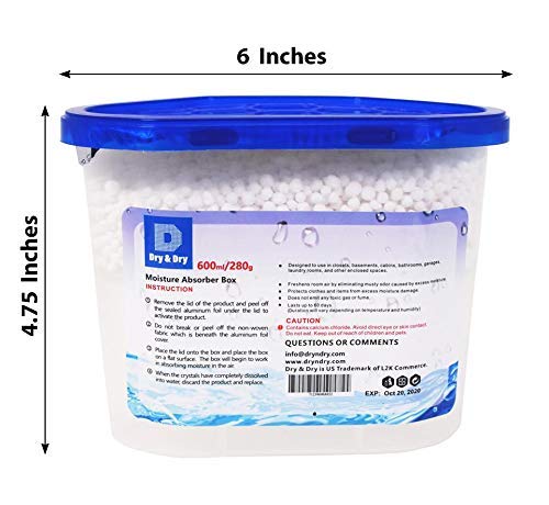 image for Dry & Dry 4 Pack [Net 10.1 Oz/Pack] Premium Moisture Absorbers to Cont