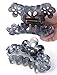 Fashion & Lifestyle 3 Pack 4-inch Large Hair Claws Jaw Clips for Women and Girls - Pretty Strong Clamp Non-Slip Barrettes Hair Updo Grips Bath Accessories for Thick Hair