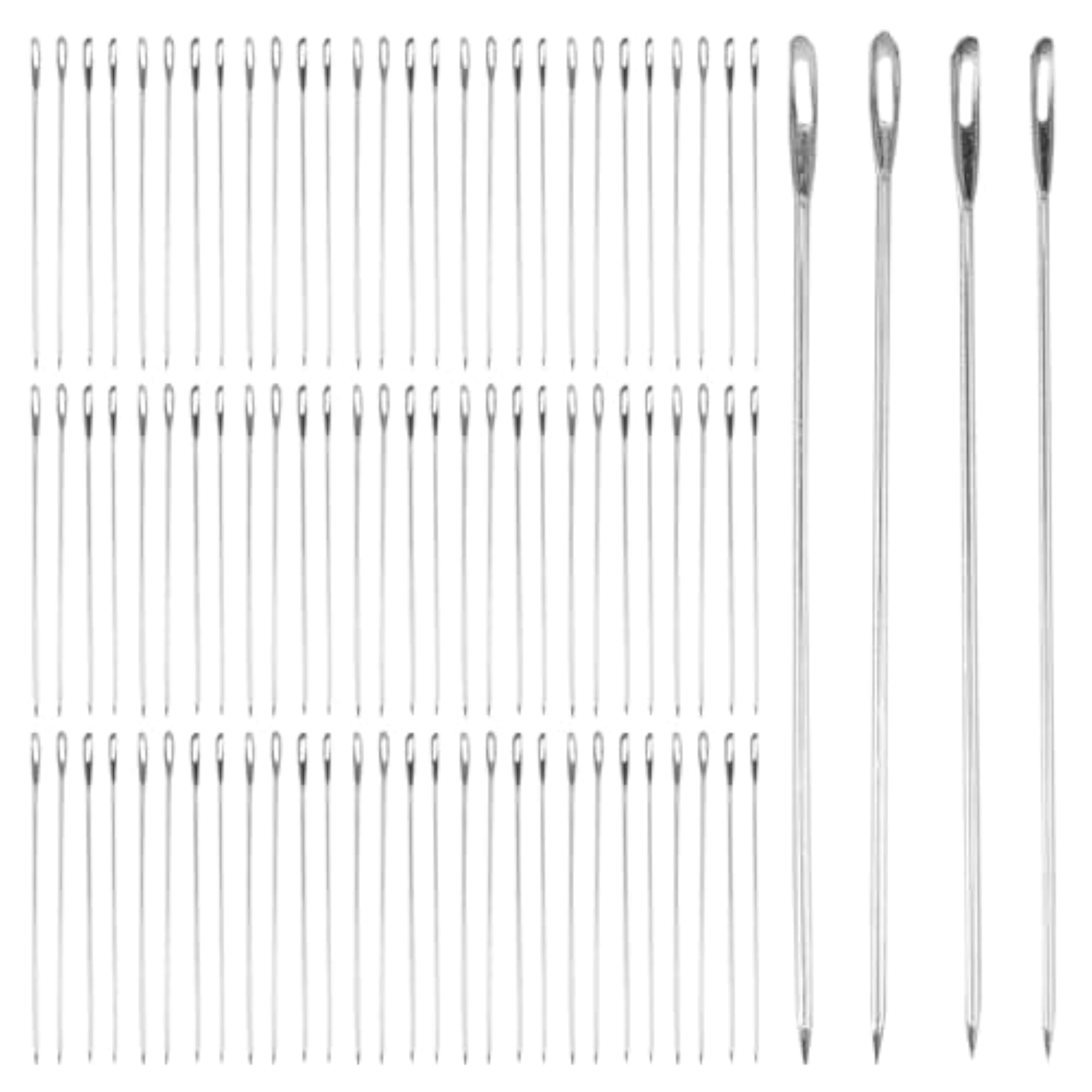 100pcs Large-Eye Needles for Sewing Knitting Darning