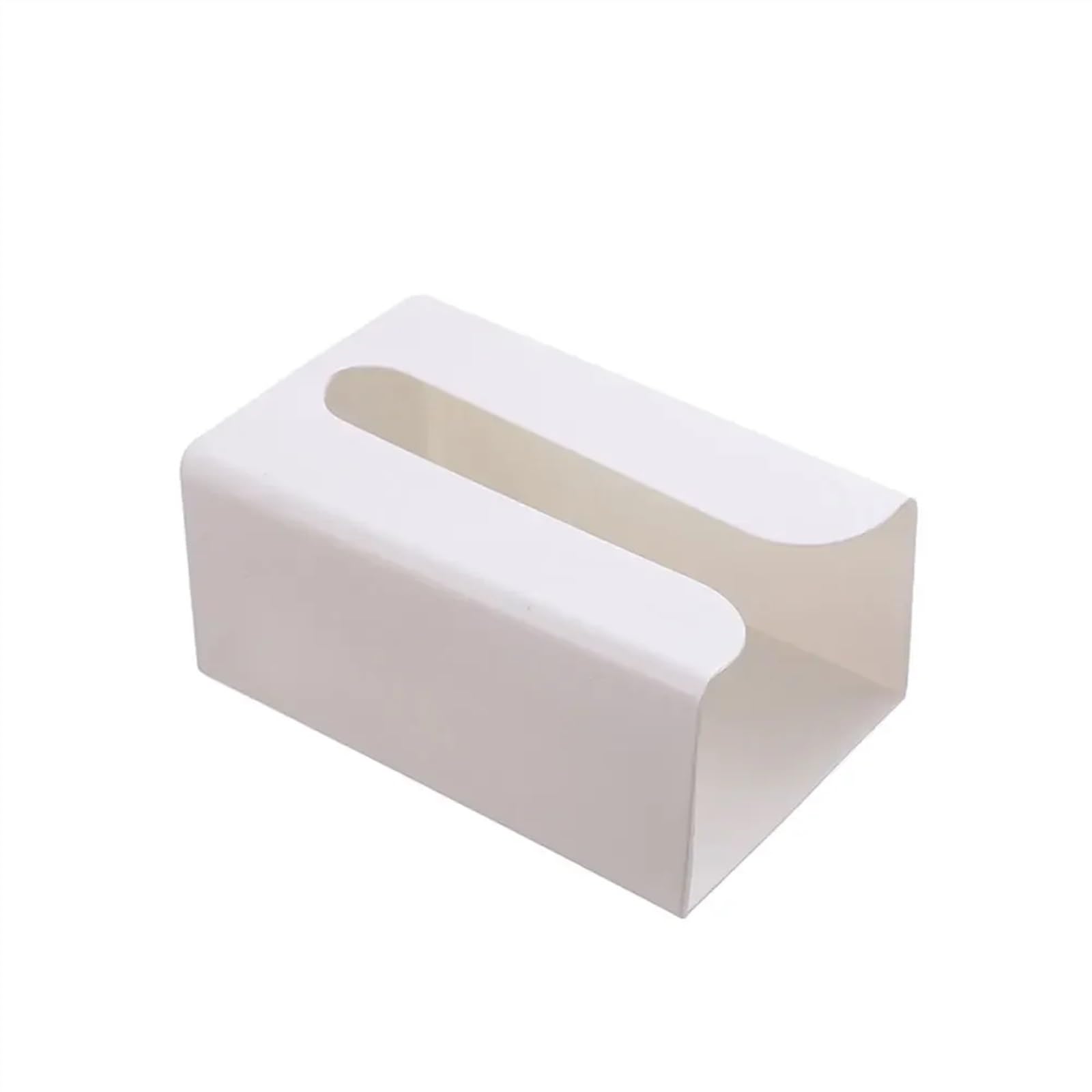 Tissue Holder Paper Towel Dispenser for Countertop and Wall Mounted, Mount Holder Napkin for Home, Bathroom, Kitchen Facial Box Decor(White)