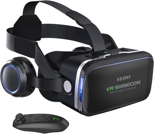 Oculos VR para Celular com Controle Remoto, Headset 3D Óculos de ...