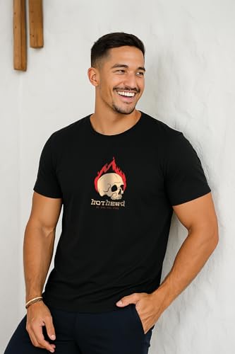 Image of Veirdo Men's Trendy Graphic Regular Fit T-Shirt Combo Pack of 2 | Casual Pure Cotton Round Neck Tees | Stylish Fashion Tops for Everyday Wear | Sizes: S to XXL