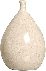 Vaso Decorativo de Cerâmica Mimo Bege Petra 20x14 cm