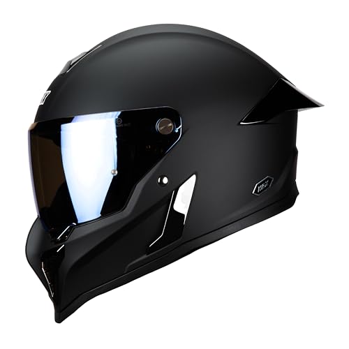Image of HAX Full Face Motorcycle Helmet for Adult Men and Women, DOT & ECE 22.06 Certified - Powersports Advanced Ventilation Motocross Helmet for Motorbike Street Bike