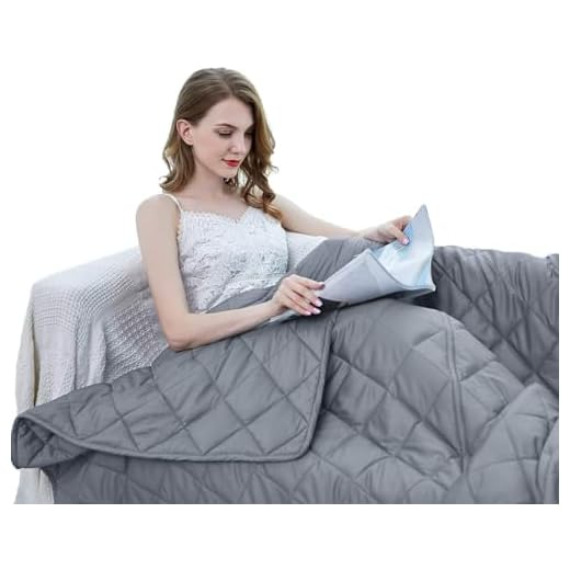 ZZZhen Weighted Blanket - High Breathability - 48''72'' 15LBs - Premium Heavy Blankets - Calm Sleeping for Adult and Kids, Durable Quilts and Quality Construction