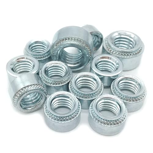 Dado per rivettatura a Pressione in Acciaio al Carbonio da 50 Pezzi M2.5 M3 M4 M5 M6 Dado autoagganciante Inserto Nutsert Dado a pressare