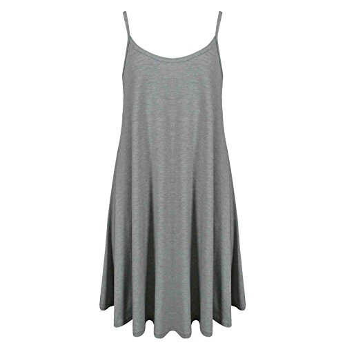 Vestido para mujer negro gris XL 44-46 ropa casual de algodon
