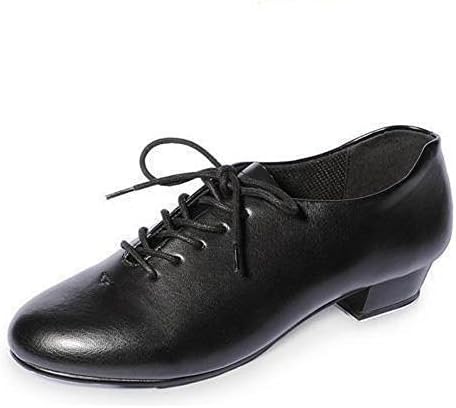 Unisex Economy Oxford Tap Dance Shoes for Men or Ladies RVJTAP (Black, 6)