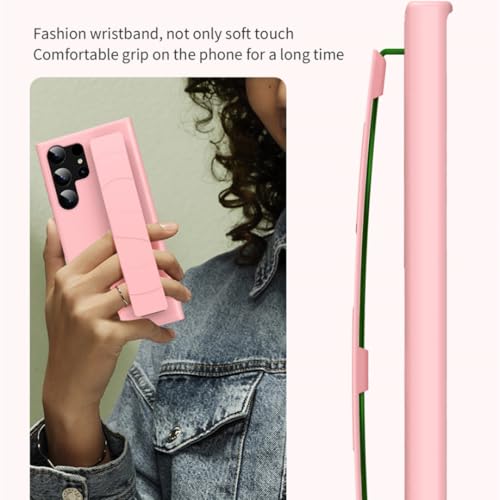 Coque Samsung S24 souple bleu clair étui élégant avec sangle
