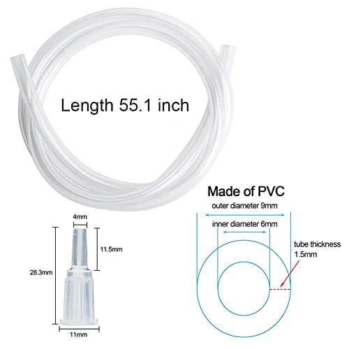 2 Sets 300Ml Large Syringes With 55.1 Inch Tubes, Sterile And Individual Sealed, Plastic Garden Syringe For Liquid, Lip Gloss, Paint, Epoxy Resin, Oil, Watering Plants, Refilling #TOP6