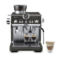 De'Longhi La Specialista Opera EC9555.BK Espresso Siebträgermaschine mit Cold Brew und Espresso Cool, Professioneller Milchaufschäumer, Sensor-Mahltechnologie, Inklusive Barista-Kit, 1550W, Schwarz – Ansicht 1