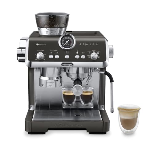 De'Longhi La Specialista Opera EC9555.BK Espresso Siebträgermaschine mit Cold Brew und Espresso Cool, Professioneller Milchaufschäumer, Sensor-Mahltechnologie, Inklusive Barista-Kit, 1550W, Schwarz