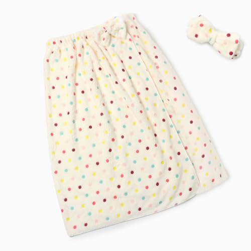 Juego de toallas de sauna para mujer, 29.5 x 47 pulgadas, banda ajustable de velcro para el cabello, poliéster, secado rápido, suave, absorbente, ligero, para el hogar, viajes, relajación, esenciales
