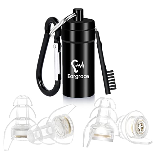 Tapones Para Los Oídos De Concierto, 2 Pares De Tapones Para Los Oídos De Músicos Con Reducción De Ruido De Protección Auditiva De Tamaño Pequeño Para Músicos, Dj, Festivales y Eventos Ruidosos(23dB) Cover