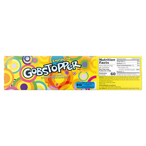 Wonka Everlasting Gobstopper, Candy, Jawbreaker Candy, 1.77 oz (24 ct) - Thumbnail 7