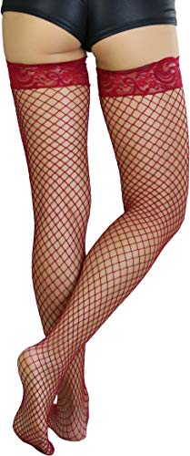 ToBeInStyle Women's Iconic Wide Net Lace Tights2