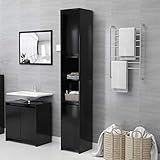 Este elegante armario está hecho de aglomerado, lo que lo hace robusto y estable. El estante de baño tiene 6 compartimentos y 2 puertas, lo que ofrece varias opciones de almacenamiento y espacio adicional para guardar artículos en tu cuarto de baño. El armario se limpia fácilmente con un paño húmedo.