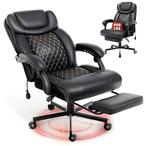 Big and Tall Office Chair with Footrest