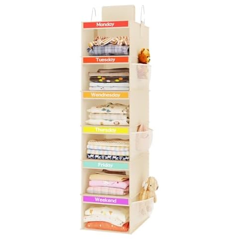 Fixwal 6-Shelf Kids Closet Organizer Cover