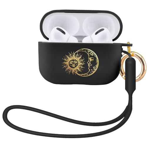 Protection AirPods Pro 2 coque antichoc motif soleil lune