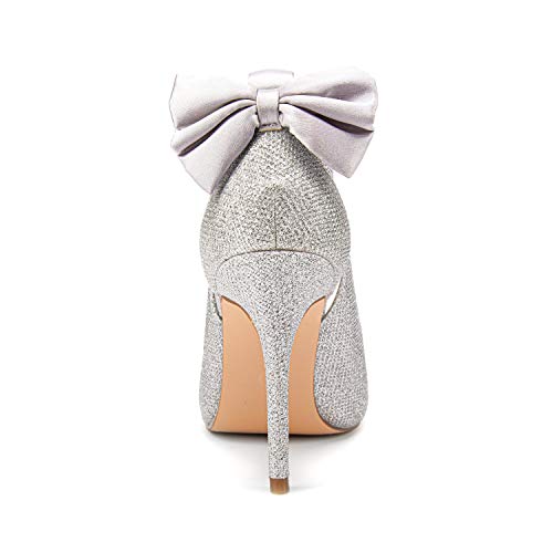 Image of Fashare Womens High Heels Bow Tie Back Sexy Stiletto Ankle Strap Wedding Dress Pumps Shoes