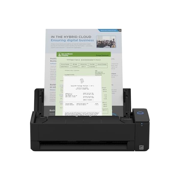 ScanSnap iX1300 Compact Wireless or USB Double-Sided Color Document, Photo & Receipt Scanner with Auto Document Feeder and Manual Feeder for Mac or PC, Black