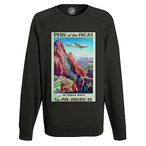 Sweat Pérou Homme le cadeau parfait pour les amoureux d'aviation vintage et de culture Inca