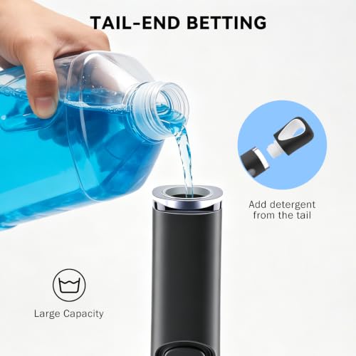 Image of SetSail Dish Brush with Soap Dispenser, Stiff Bristles Dish Scrubber Set | Built-in Scraper with 3 Pack Replaceable Brush Head Dish Scrub Brush with Non-Slip Handle for Kitchen Sink, Dishes, Pans, Pot