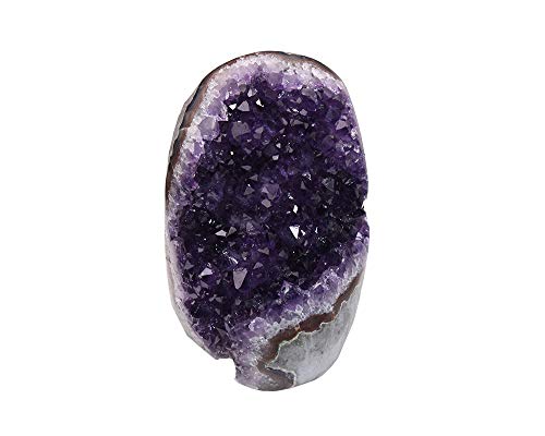 Natural Uruguay Amethyst Crystal Cluster 1 (One) Large Specimen Stone for Crystals Healing Reiki Home Decoration 500-600grams (Uruguay Amethyst, 500-600grams/1lb-1.3lb)
