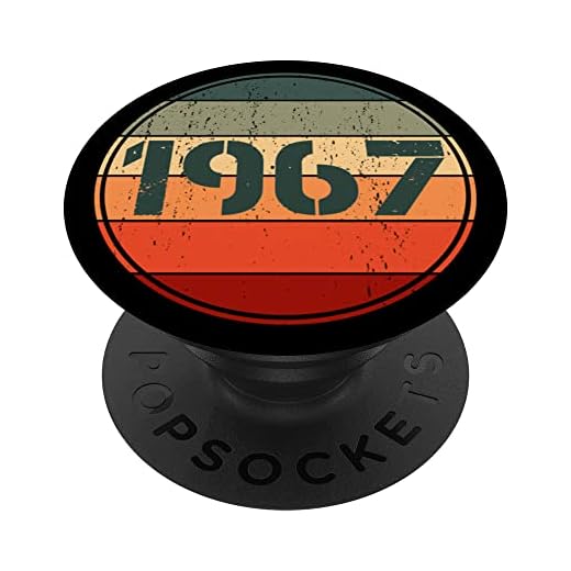 Vintage 1967 cumpleaños Pop Socket divertido 1967 cumpleaños 1967 PopSockets PopGrip Intercambiable