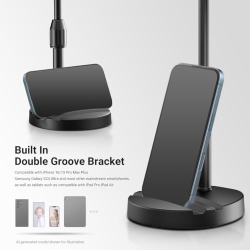 Image of NEEWER Basics 5 inch LED Desktop Ring Light with Stand, Monitor Clamp, 10W, Compatible with iPhone Desk Computer Laptop Webcam Phone for Selfie Makeup Recording Zoom Video Conference Lighting, Black BR60