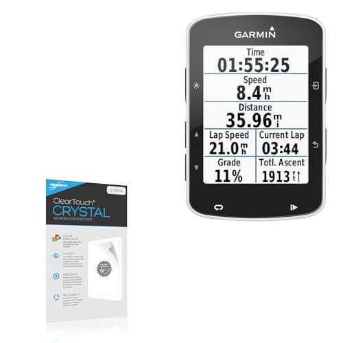 BoxWave Screen Protector Compatible with Garmin Edge 520 - ClearTouch Crystal (2-Pack), HD Film Skin - Shields from Scratches