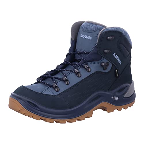 LOWA Damen Renegade Warm GTX Mid Schuhe, Navy-eisblau, UK 5.5