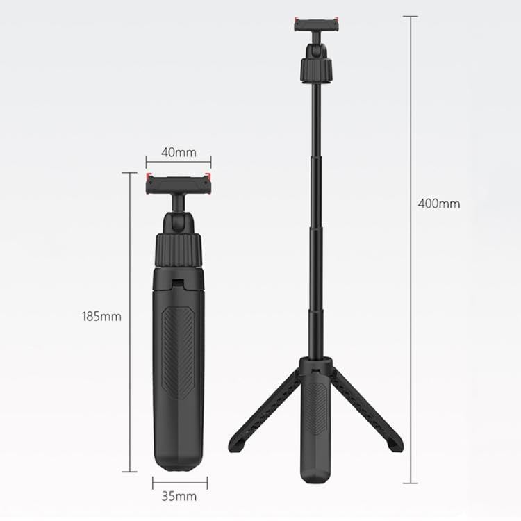 Image of Magnetic Quick Release Extension Rod Compatible with DJI Osmo Action 5 Pro /4 /3 /360, Extendable Selfie Stick Tripod, Black, Portable Vlog Monopod with Non-Slip Grip