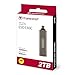 Transcend 2TB ESD330C, External Solild State Drive, Portable SSD, Compatible w/iPhone 4K ProRes, Retractable Connector, Miniature Portable SSD, Metal Case, Up to 1050 MB/s,Type C - TS2TESD330C