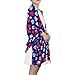 SyXIOP Fashion Navy Blue Heart Leopard Long headscarf cute gifts for women for head bufandas para mujer