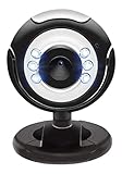 Webcam HD 720P USB 2.0 6 Leds Microfone Lehmox - LEY-53