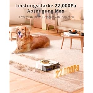 2025 Upgrade Automatic Vacuum Robot 22000 Pa High 4 Suction Adjustable Robotic Wi FiApp Robot Vacuum Self Emptying Baglessfor Carpets Tangle Free or Pet Hair