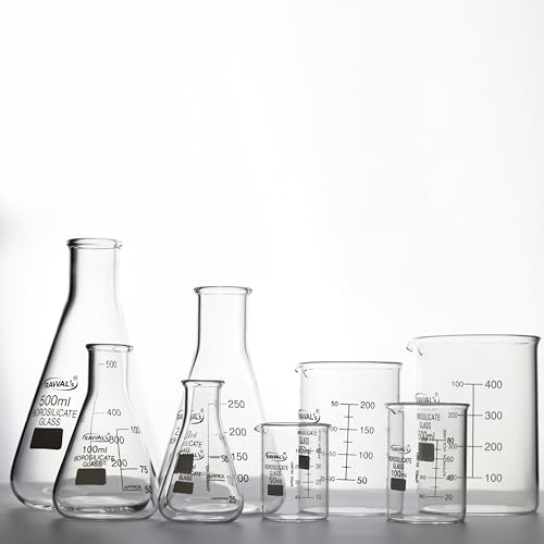 RAWAL'S 5000ml Borosilicate Glass Beaker – Heat Resistant, Accurate Measurement, Durable & Safe for Laboratory & Kitchen Use